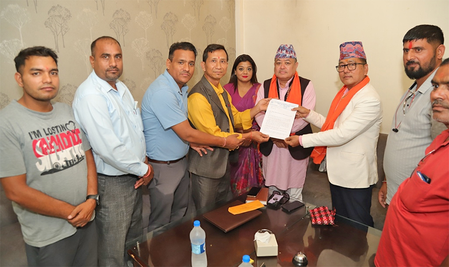 गौतमबुद्ध विमानस्थलबाट अन्तर्राष्ट्रिय उडानको माग गर्दै राप्रपालाई ज्ञापनपत्र