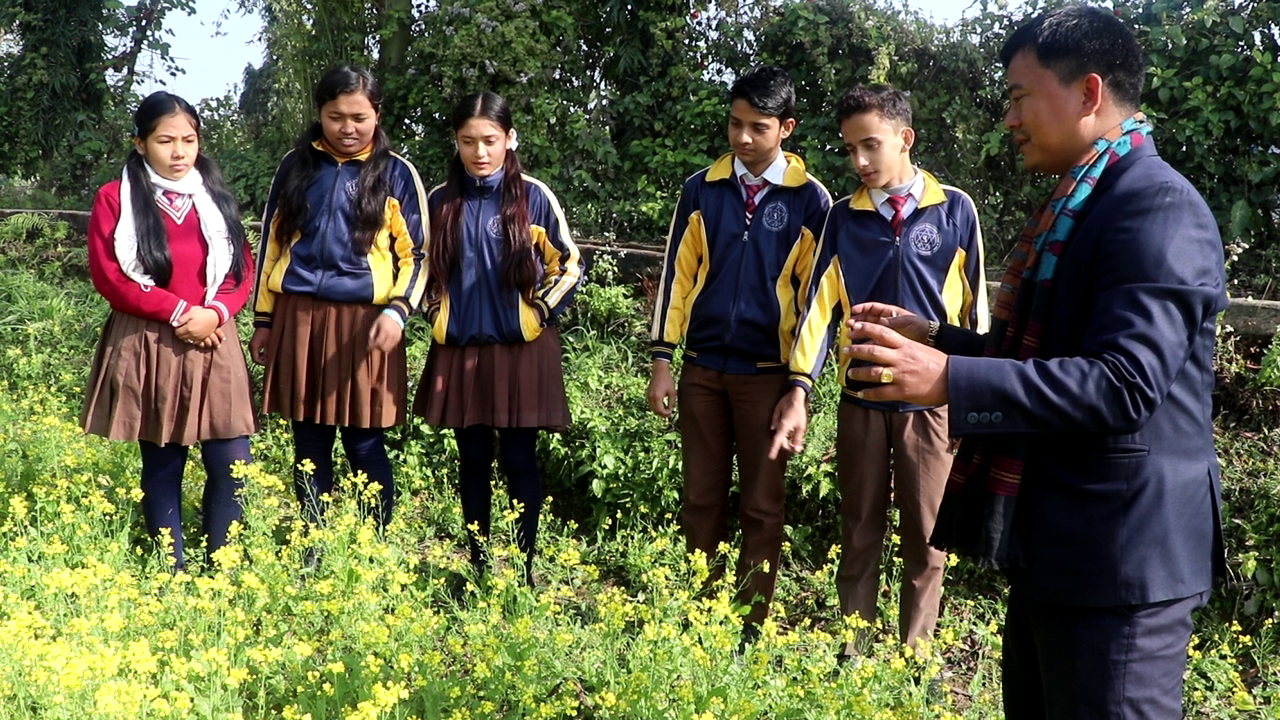 विद्यार्थीलाई बिषादीरहित खाद्य उत्पादन सचेतना