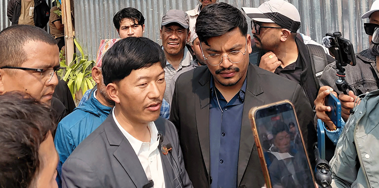 थापाथली बस्ती पुगे सांसद आरेन राई, सुकुम्वासीको पक्षमा रहने प्रतिबद्धता