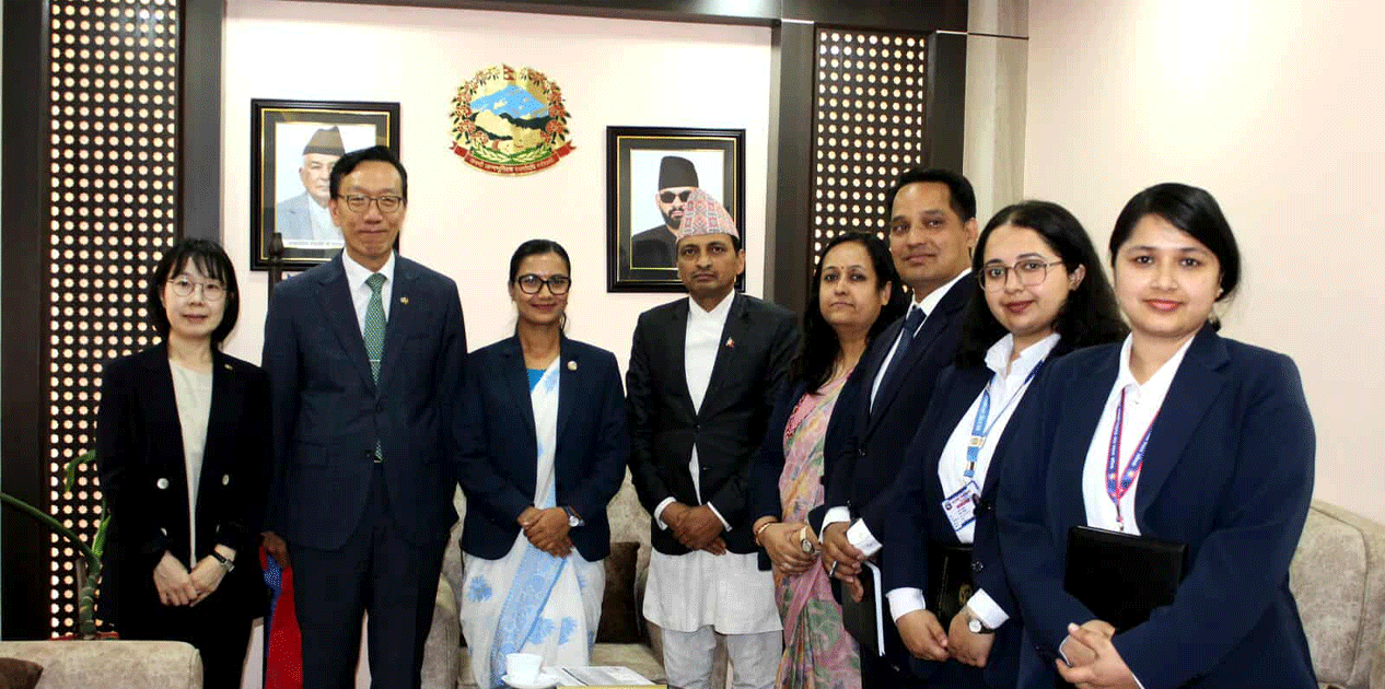 कानुन मन्त्री गौतम र कोरियाली राजदूतबीच शिष्टाचार भेट, न्याय प्रणाली सुधार र डिजिटल सहकार्यमा जोड