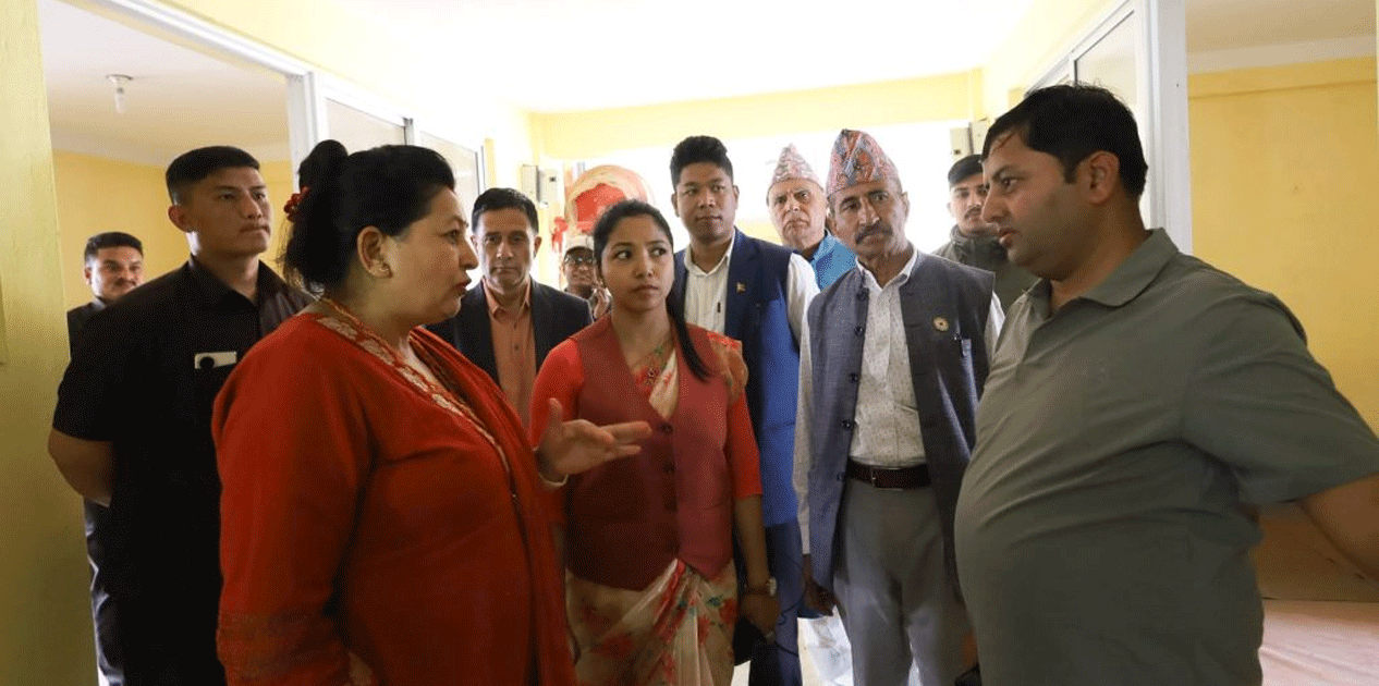 सुकुम्वासी अस्थायी बसोबासका लागि तयार अपार्टमेन्टको अनुगमन