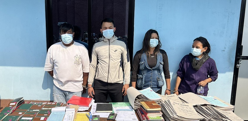 विदेश पठाइदिने बहानामा ४२२ जनालाई ठगी गर्ने गिरोहका सदस्यहरू पक्राउ