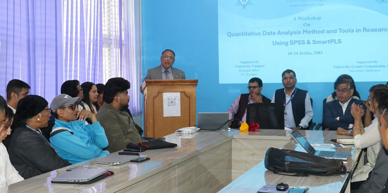 ‘त्रिविमा अनुसन्धान प्रकाशनको दर उच्च, अन्तर्राष्ट्रिय स्तरमा प्रतिस्पर्धा बढाउन थप प्रयास आवश्यक’ : उपकुलपति बज्राचार्य