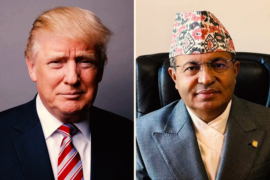 राष्ट्रपति ट्रम्पसमक्ष राजदूत रेग्मीले पेस गरे ओहोदाको प्रमाणपत्र