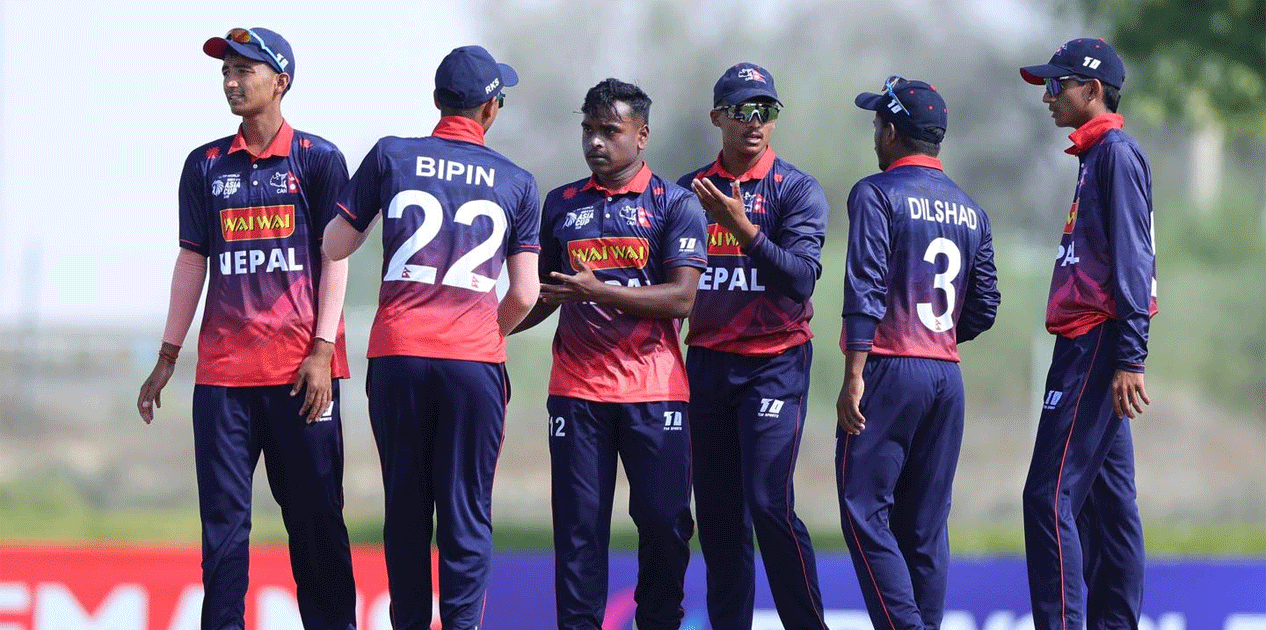 एसीसी यू-१९ एसिया कपमा नेपालको लगातार दोस्रो हार, बंगलादेशसँग सात विकेटले पराजित
