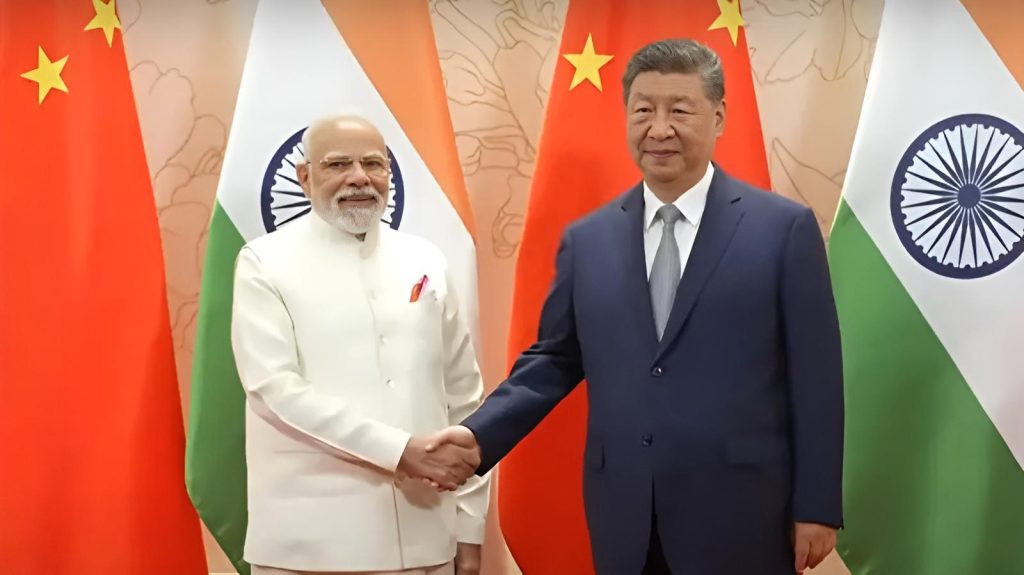 मोदी-जिनपिङबीच ५० मिनेट भेटवार्ता