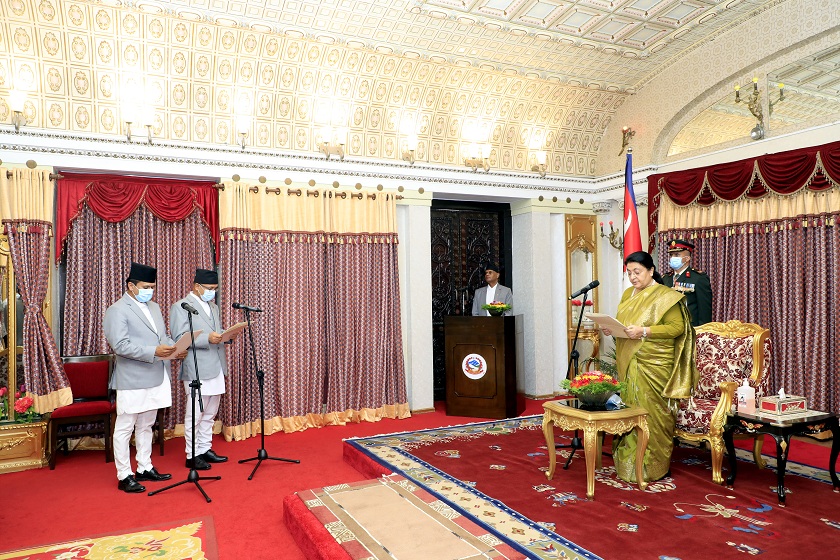 शीतल निवासमा दुई देशका राजदूतको शपथ