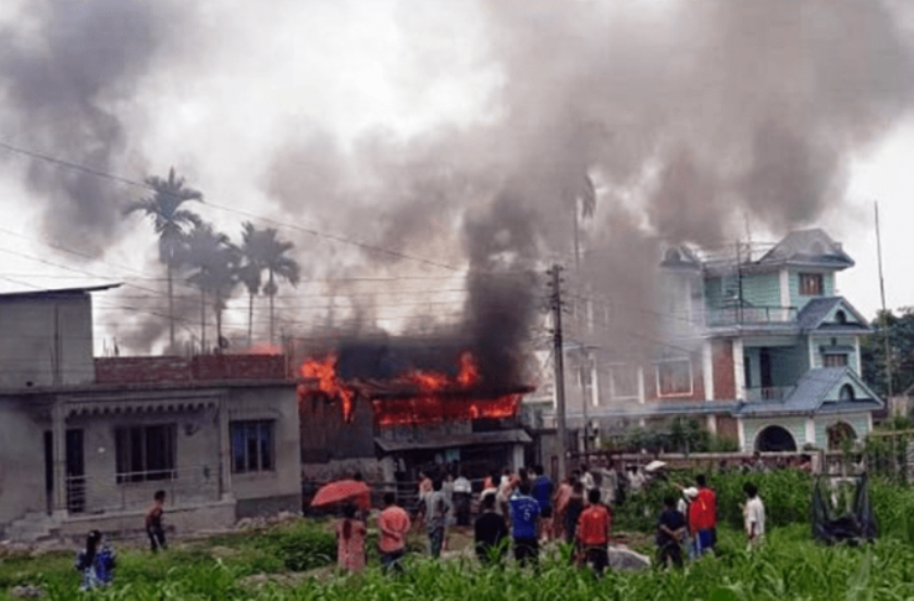 आगलागीमा परि एकै परिवारका दुईजनाको मृत्यु