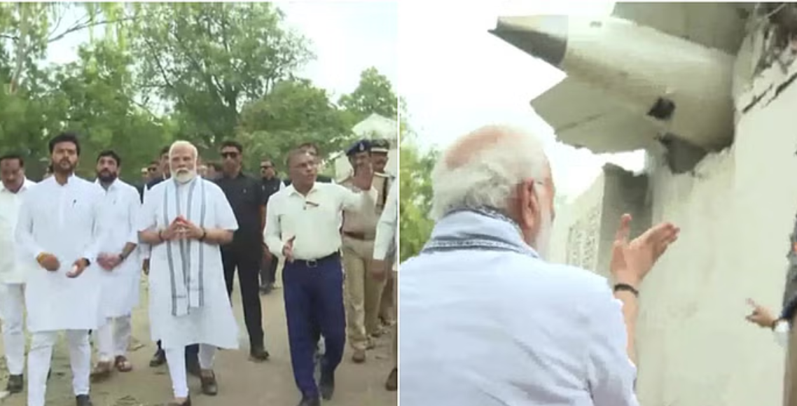 विमान खसेको स्थान अहमदाबाद पुगे मोदी, अस्पतालमा घाइतेहरूलाई भेट्दै