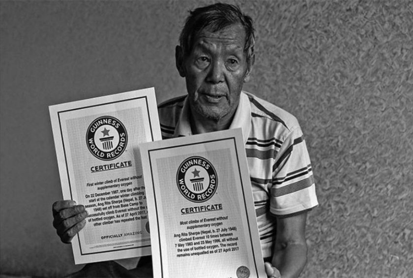 विश्व कीर्तिमानी पर्वतारोही आङरिता शेर्पाको निधन