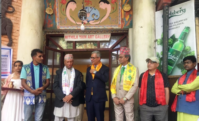 मिथिला आर्ट ठमेलमा अन्तर्राष्ट्रिय कला प्रदर्शनी सुरु