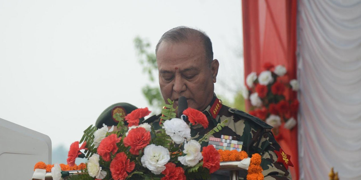 ‘राष्ट्रिय एकता कायम राख्न नेपाली सेना सदैव अग्रसर छ’ : प्रधानसेनापति सिग्देल