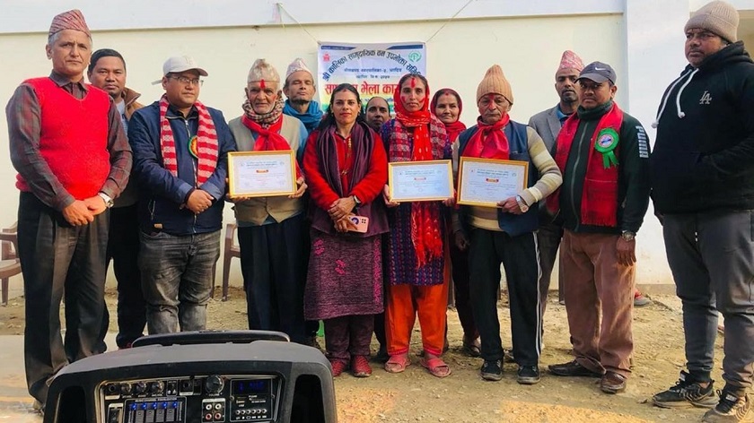 धादिङका वन संरणकर्मी सम्मानित