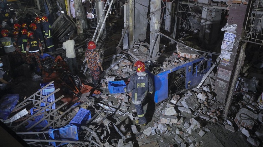 बङगलादेशको एक भवनमा विस्फोट : सात जनाको मृत्यु, ५० जना घाइते