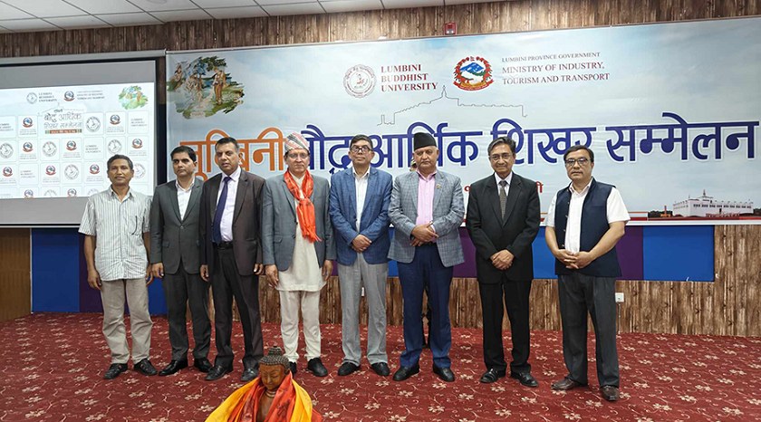 लुम्बिनीमा बौद्ध आर्थिक शिखर सम्मेलन सुरु
