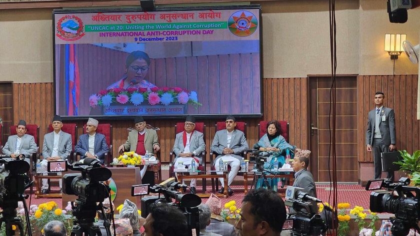 सरकारले भ्रष्टाचार निवारणका निम्ति राज्यका सबै संयन्त्र परिचालन गरेको छ : प्रधानमन्त्री प्रचण्ड