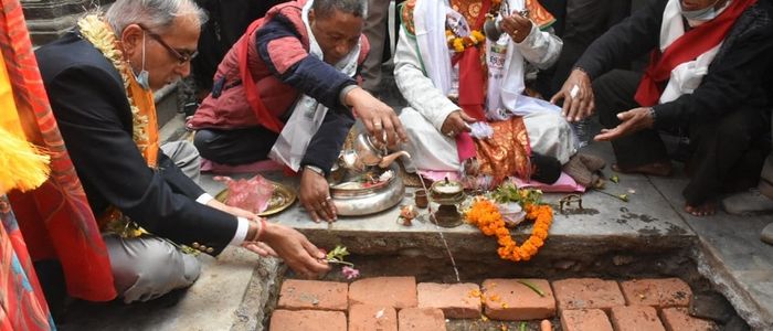 सेतो मच्छिन्द्रनाथ मन्दिरको पुनर्निर्माण शुरु