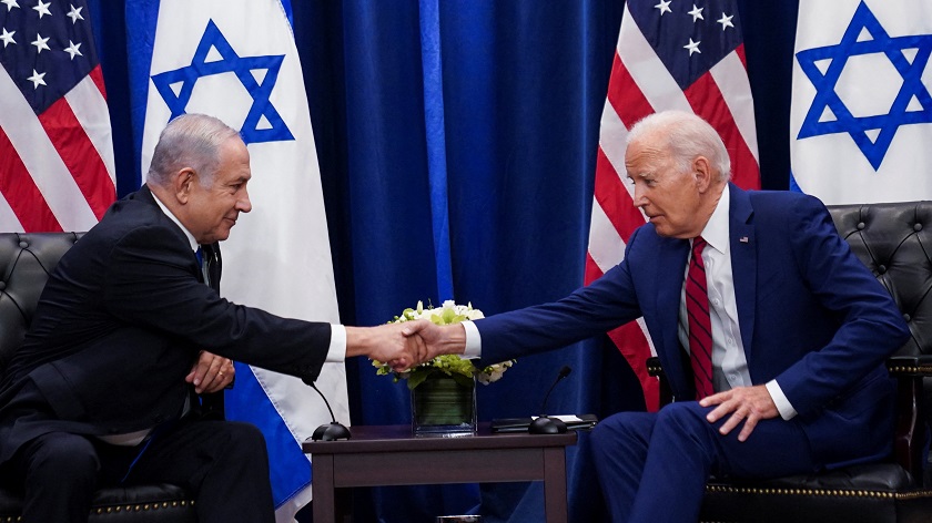अमेरिकी राष्ट्रपति बाइडेन र इजरायली प्रधानमन्त्री नेतान्याहु बीच वार्ता