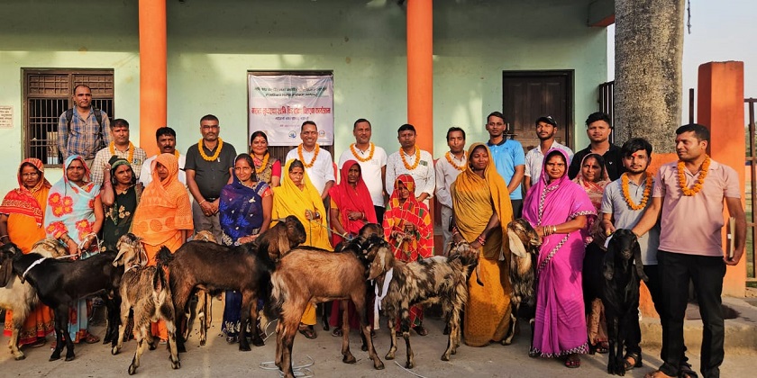 महोत्तरीका महिलालाई आत्मनिर्भर बनाउन साना किसान परियोजनाको सहयोग