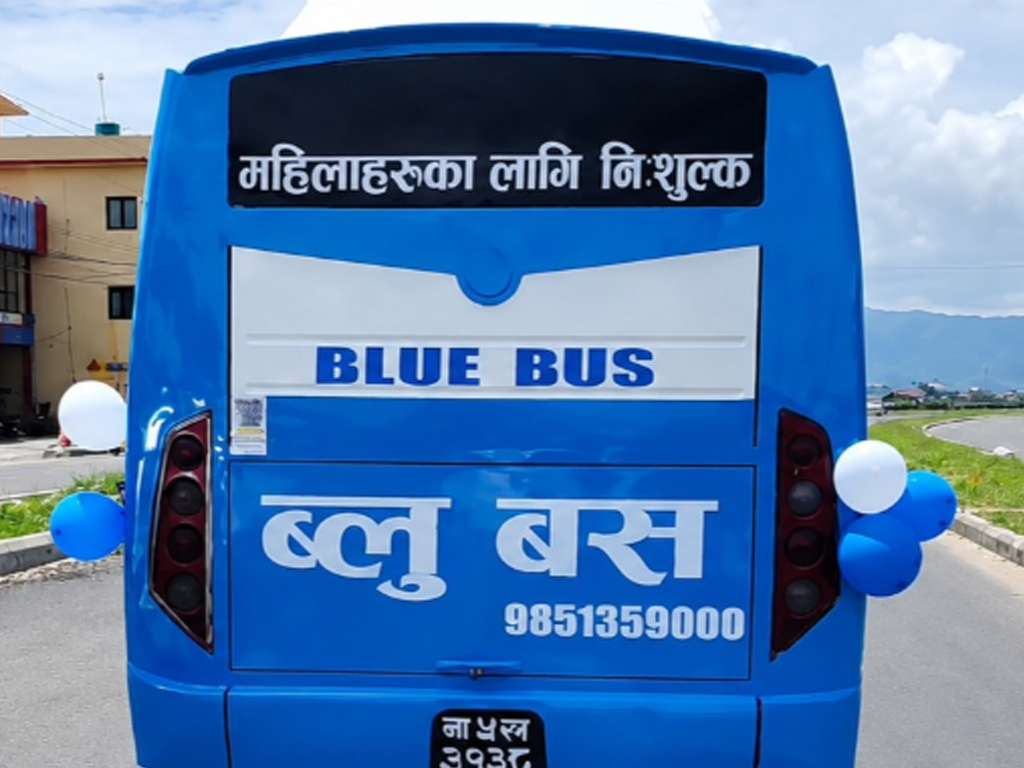 साउनदेखि काठमाडौँ उपत्यकामा आठ वटा ‘ब्लु बस’ सञ्चालन गर्ने तयारी