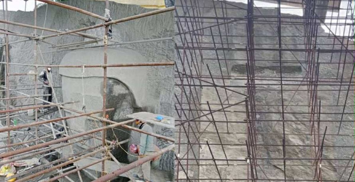 ८४ फिट अग्लो बुद्धको प्रतिमा निर्माण गरिँदै