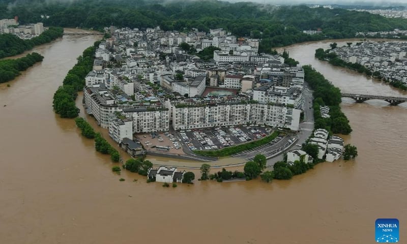 वर्षाले चीनको जियाङ्सीमा ४ लाख ८५ हजार मानिस प्रभावित