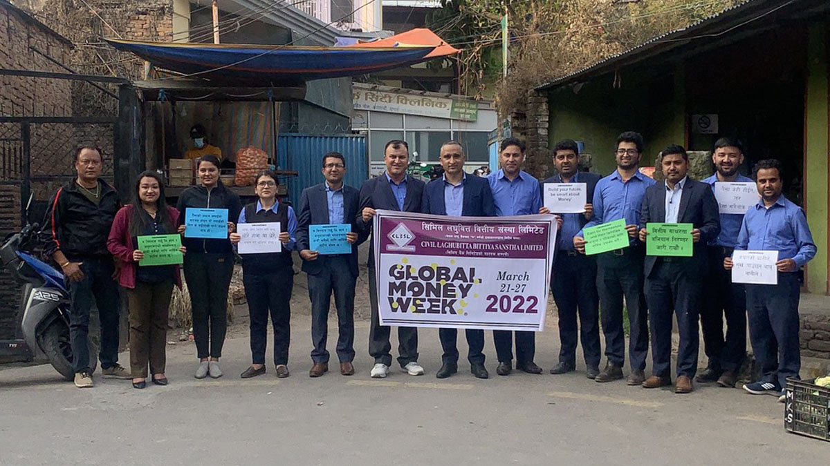 विविध कार्यक्रम गरी सिभिल लघुवित्तले मनायो ग्लोबल मनी विक