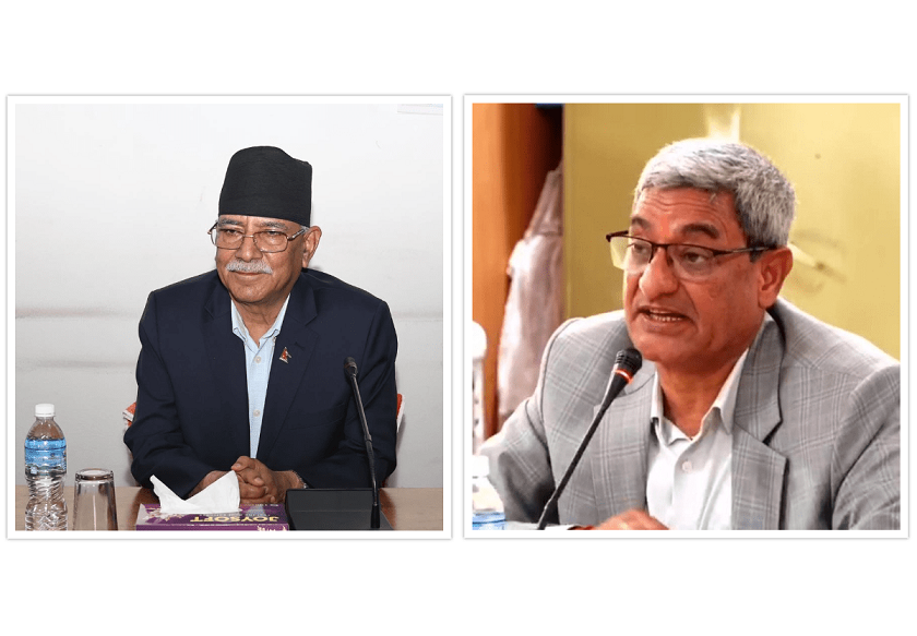 राज्य व्यवस्था तथा सुशासन समितिको बैठकमा प्रचण्ड र लेखक