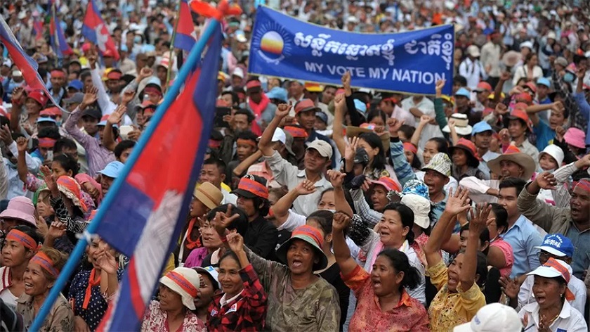 प्रतिपक्षीबिनै कम्बोडियामा आज निर्वाचन हुँदै