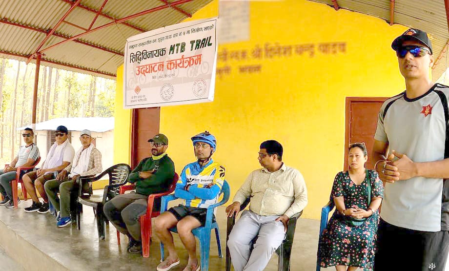 बाँकेमा सेनाले बनाइदियो साइकल ट्रेल