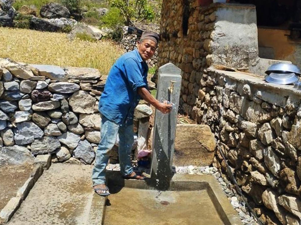 ‘एक घर, एक धारा’ बनेपछि स्थानीय हर्षित