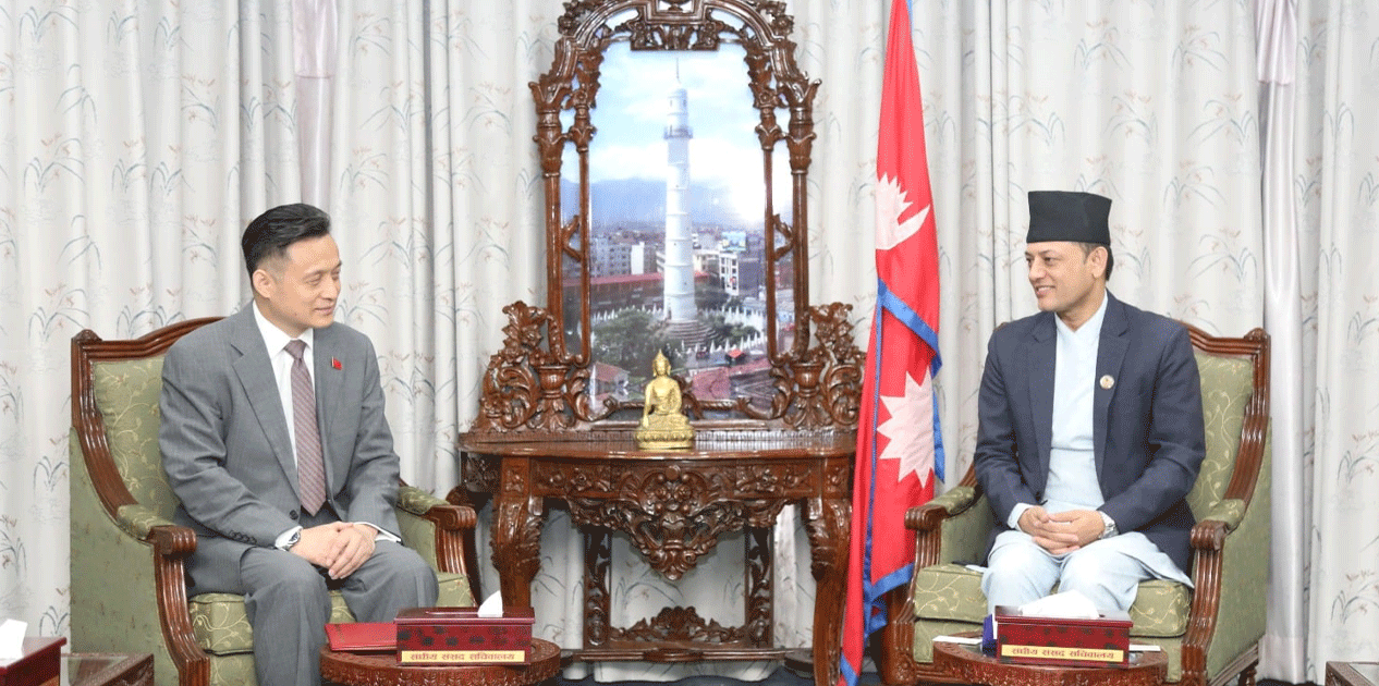 सभामुख र चिनियाँ राजदूतबीच भेटवार्ता, ताइवान-तिब्बतसम्बन्धी नेपालको नीतिमा चासो