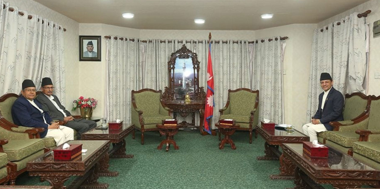 सभामुख अर्याल र पूर्वसभामुख घिमिरे-सापकोटा बीच सिंहदरबारमा छलफल