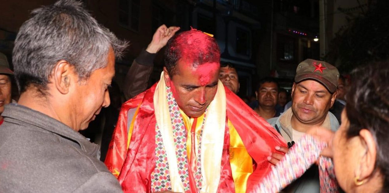 सिन्धुपाल्चोक-२ मा नेकपाका युवराज दुलाल निर्वाचित