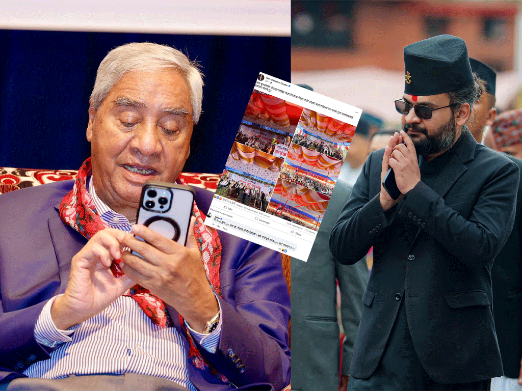 बालेनले गरे देउवाको फेसबुक पोस्टमा कमेन्ट - सारै गारो हुने रहेछ भीपीएनबाट चलाउन त !!’