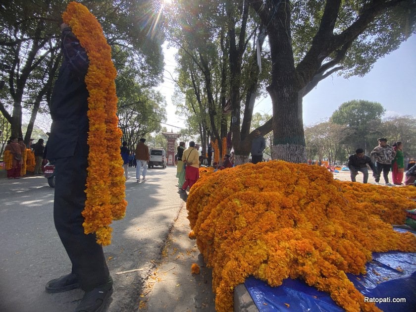 तिहारमा नबिकेको फूल व्यापारीले दिए गुर्जो अभियानलाई