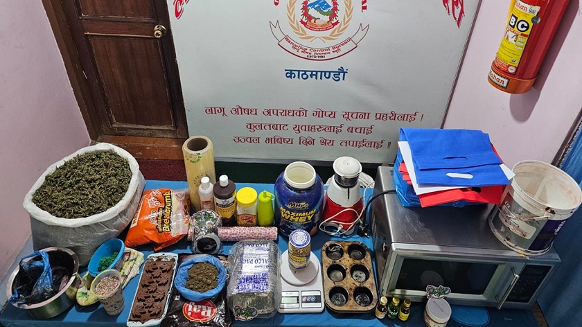 गाँजाको केक बनाएर बिक्री गरेको आरोपमा १ जना पक्राउ​