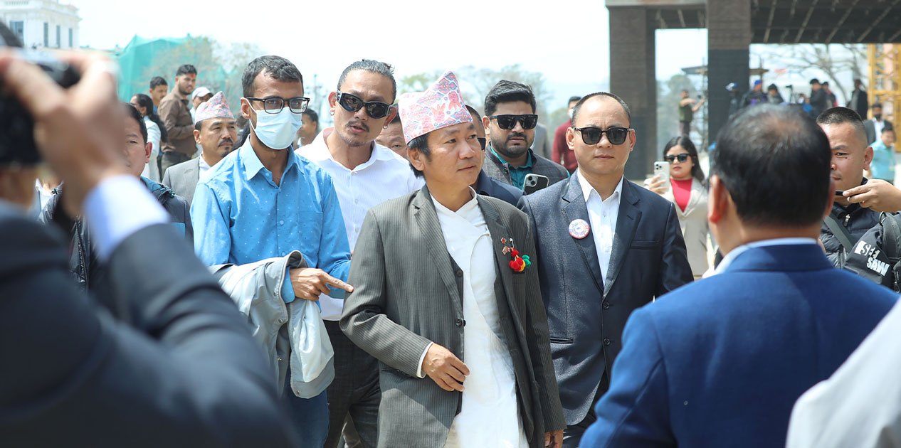 सरकारलाई रचनात्मक तथा आलोचनात्मक सहयोग गर्ने हर्क साम्पाङको प्रतिबद्धता