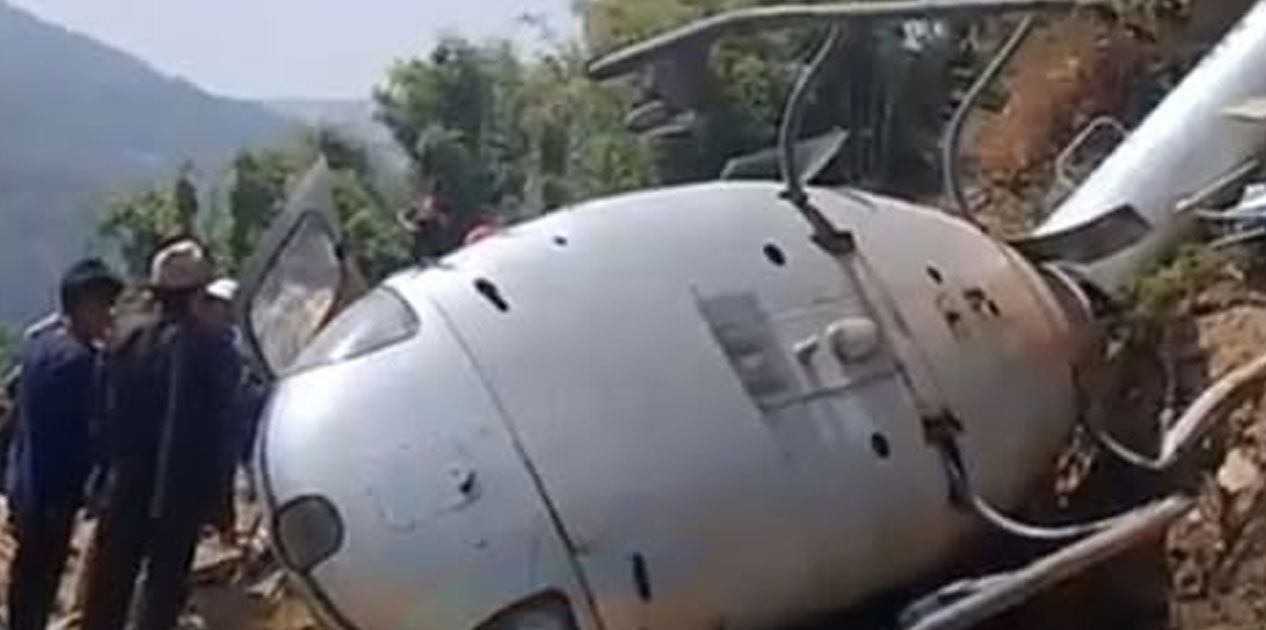 खोटाङमा हेलिकप्टर दुर्घटना