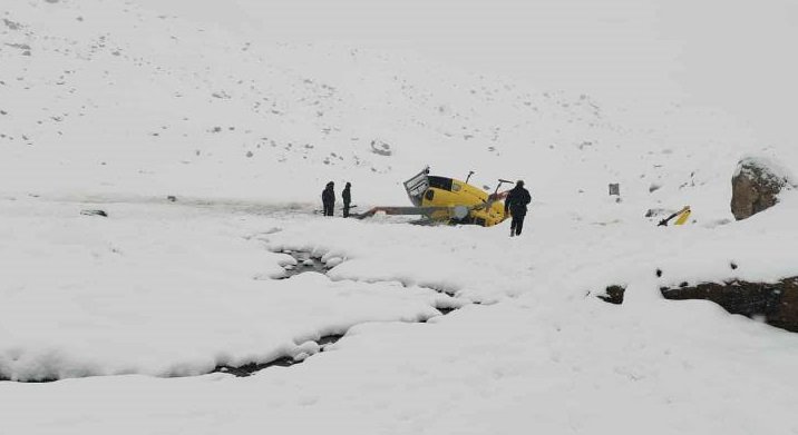 सोलुखुम्बुको लोबुचेमा हेलिकोप्टर दुर्घटना