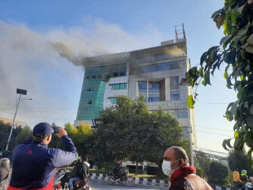 इन्द्रेणी कम्प्लेक्समा आगलागी, साढे तीन करोडको क्षति
