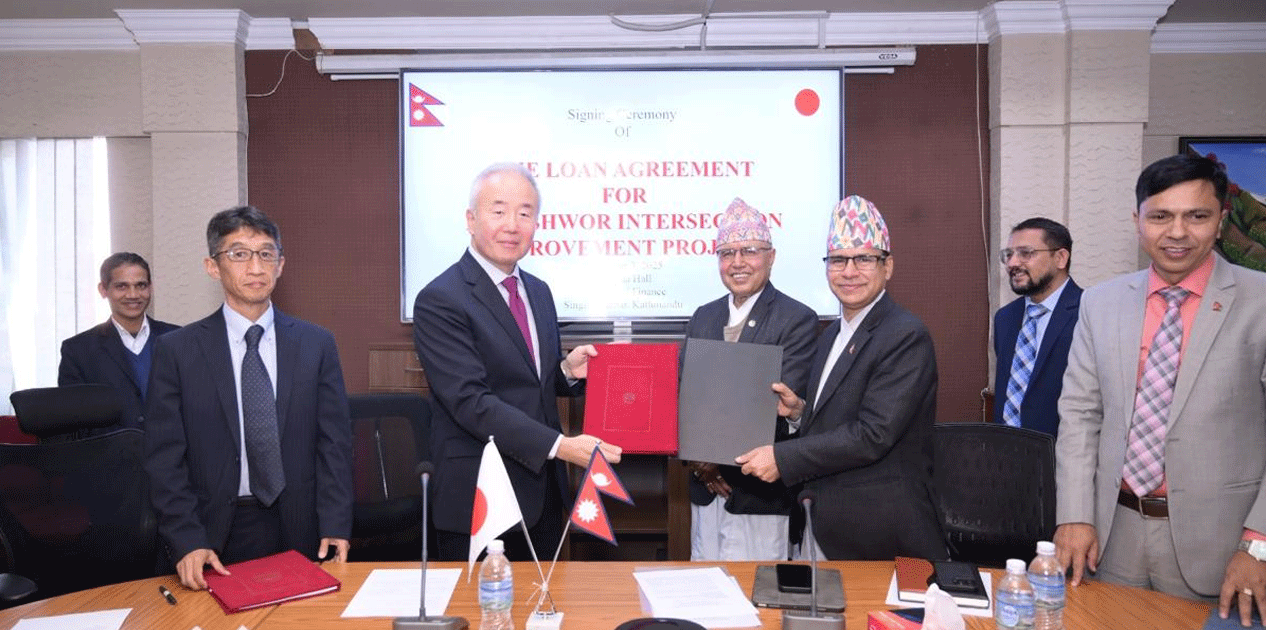 नेपाल र जापान सरकारबीच ऋण सम्झौतामा हस्ताक्षर