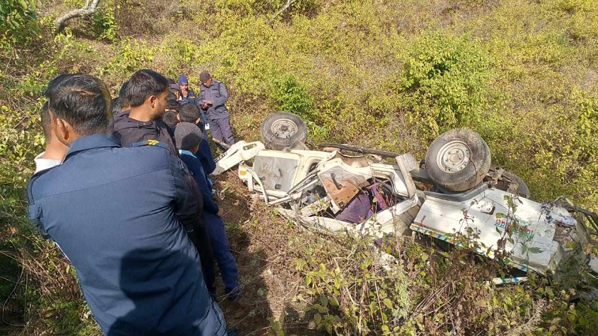 अछाममा जीप दुर्घटना हुँदा १५ जना घाइते