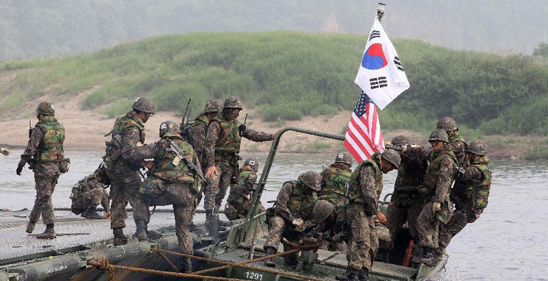 दक्षिण कोरिया र अमेरिकाको संयुक्त सैन्य अभ्यास सुरु