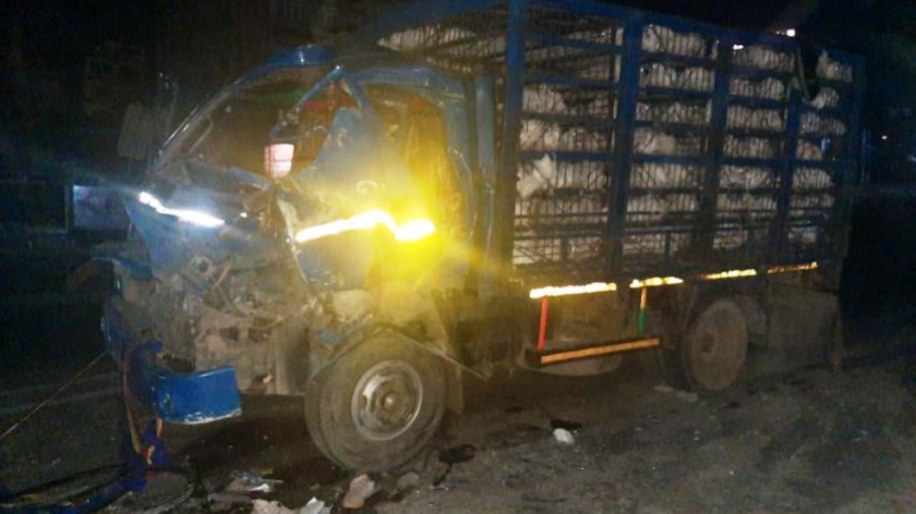 काठमाडौं कलंकीमा दुई ट्रक ठोक्किदा ३ जनाको मृत्यु, १ घाईते