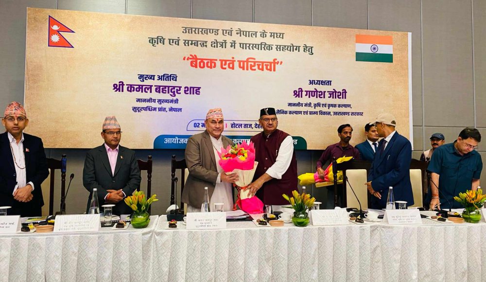 उत्तराखण्डका तीन विभागीयमन्त्रीसँग सुदूरपश्चिमका मुख्यमन्त्रीको भेटवार्ता