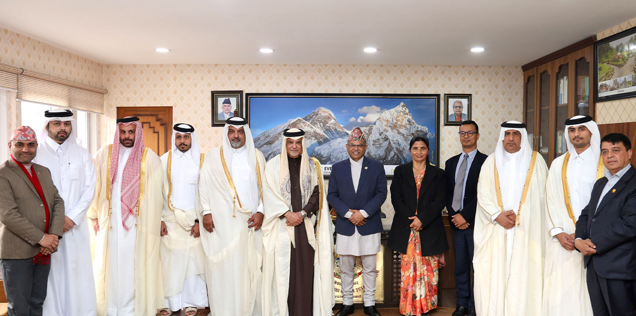 पर्यटन मन्त्री सिन्हा र क्युसीसीआई प्रतिनिधिमण्डलबीच शिष्टाचार भेटवार्ता