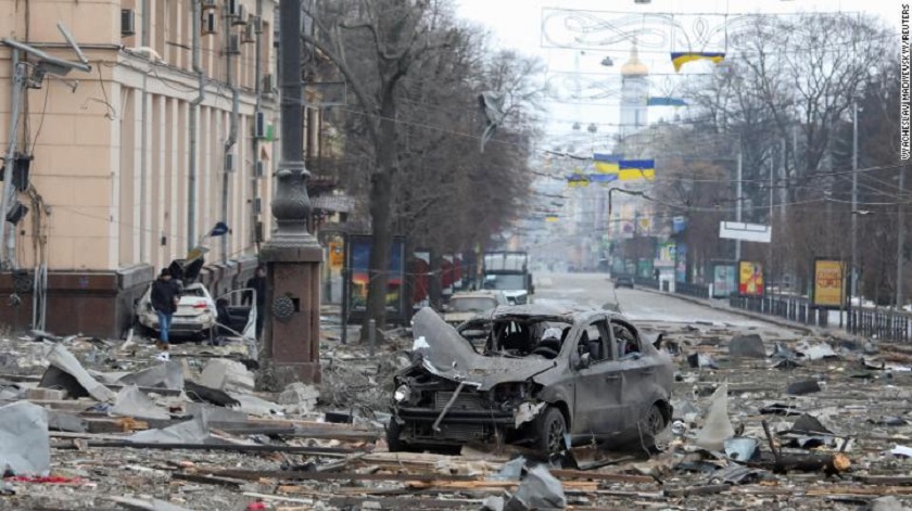 युक्रेनमा शृंखलाबद्ध हमला, १२ जनाको मृत्यु