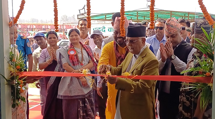प्रधानमन्त्रीद्वारा जीवन विकास सामुदायिक अस्पतालको उद्घाटन