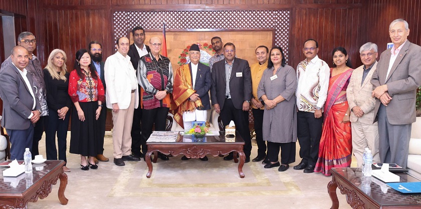 प्रधानमन्त्रीसँग मलेसिया-नेपाल बिजनेस काउन्सिलको प्रतिनिधिमण्डलको भेट